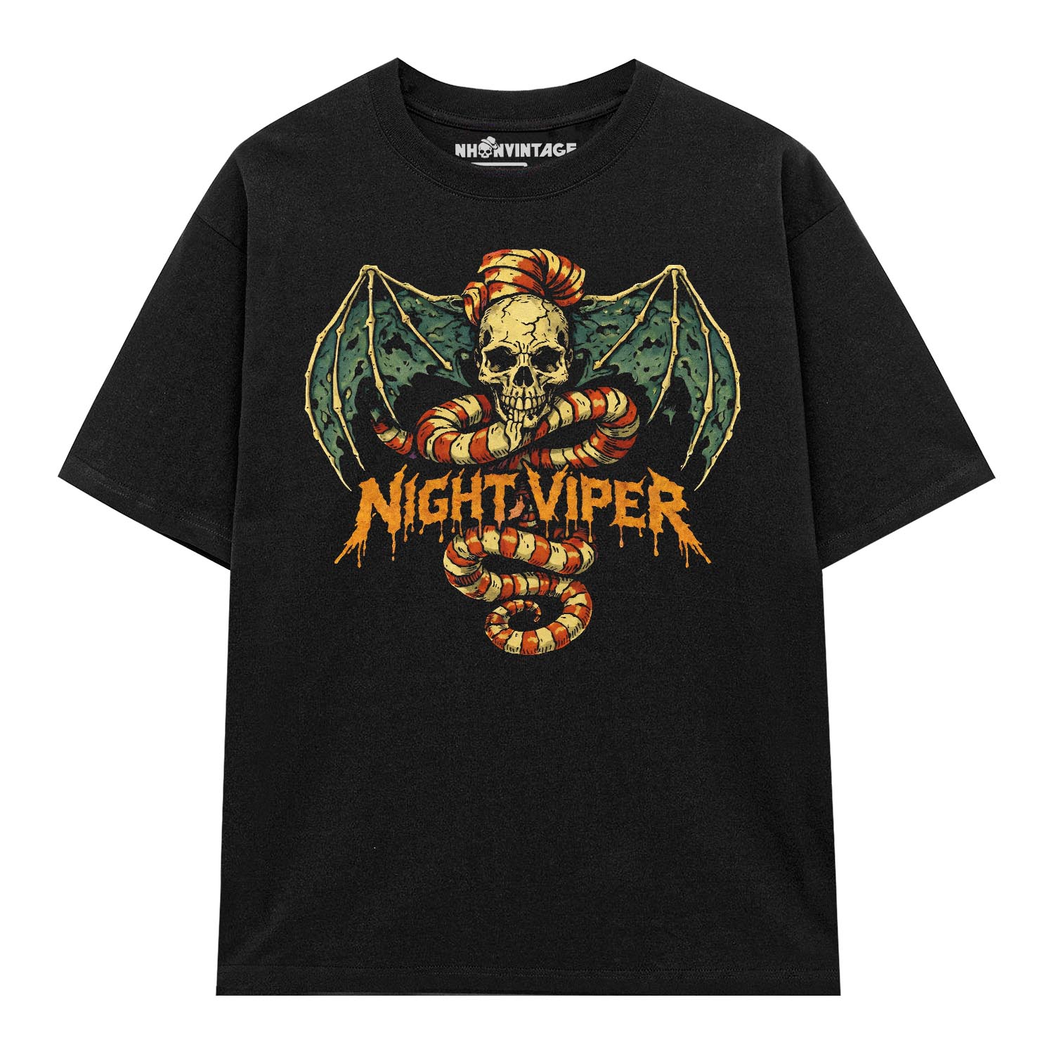 Áo thun rock vintage Night Viper – B136 Áo thun rock vintage Night Viper – B136