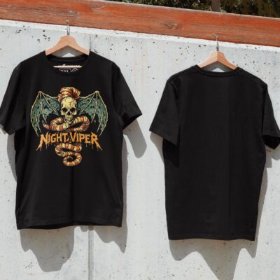 Áo thun rock vintage Night Viper – B136