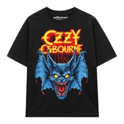 Áo thun rock vintage Ozzy The Bat – D36