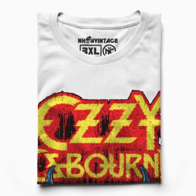 Áo thun rock vintage Ozzy The Bat – D36
