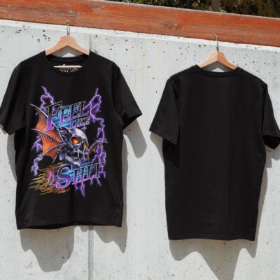 Áo thun streetwear vintage Feel Like Sh*t Thunder Demon – D37