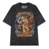 Áo thun vintage Harley Tiger Living Free – D38