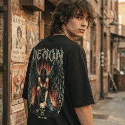 Áo thun dark streetwear Demon Hell of God - D39