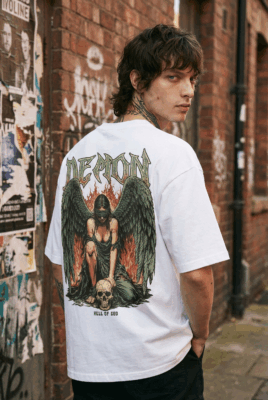 Áo thun dark streetwear Demon Hell of God - D39