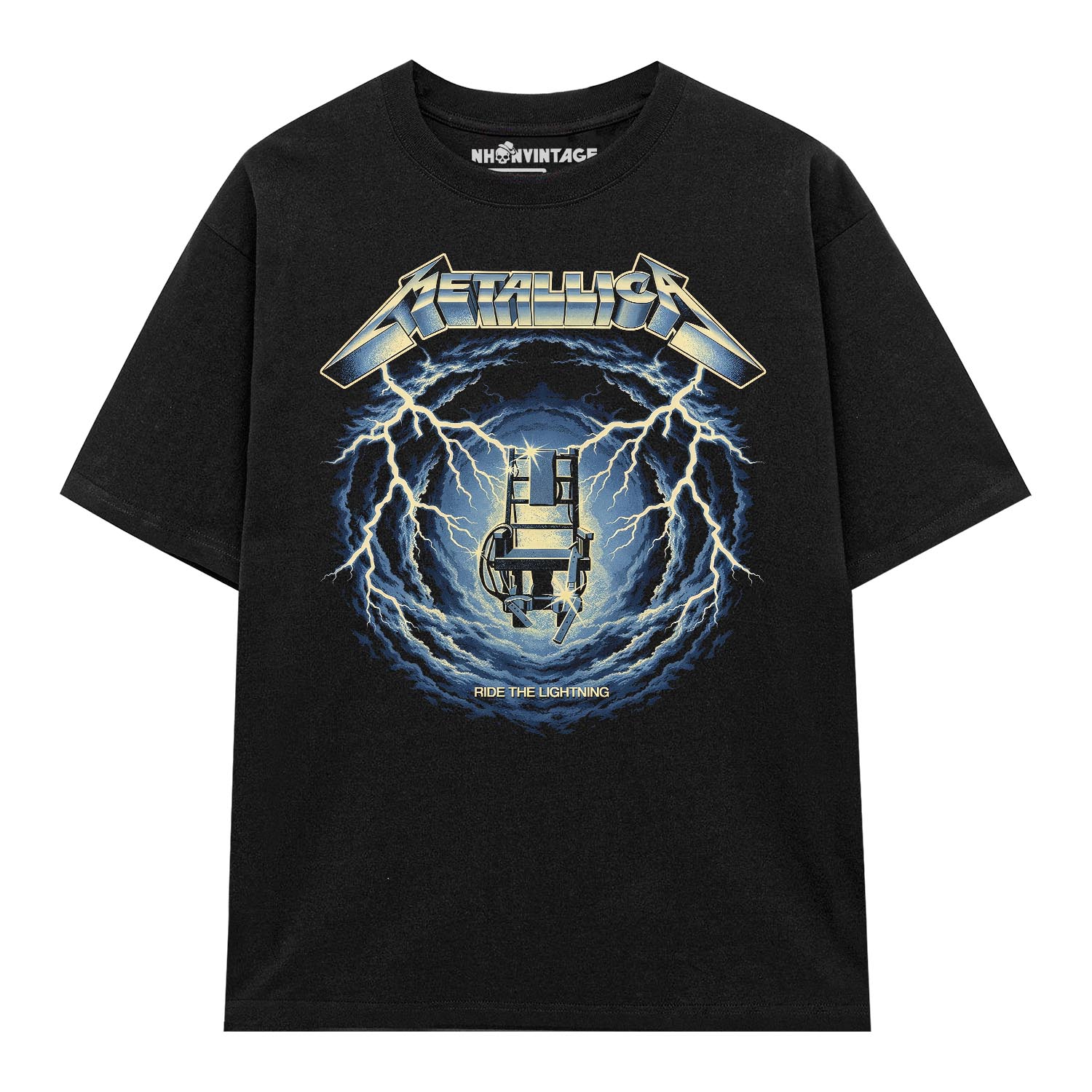 Áo thun rock vintage Metallica Ride The Lightning – D40 Áo thun rock vintage Metallica Ride The Lightning – D40