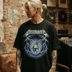 Áo thun rock vintage Metallica Ride The Lightning – D40