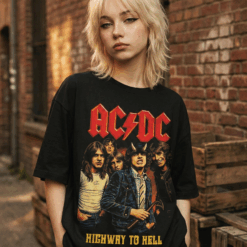 Áo thun rock vintage ACDC Highway to Hell – D42