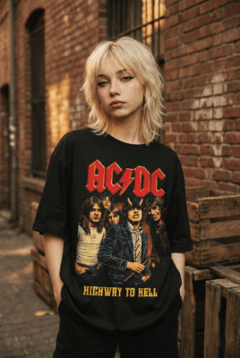 Áo thun rock vintage ACDC Highway to Hell – D42