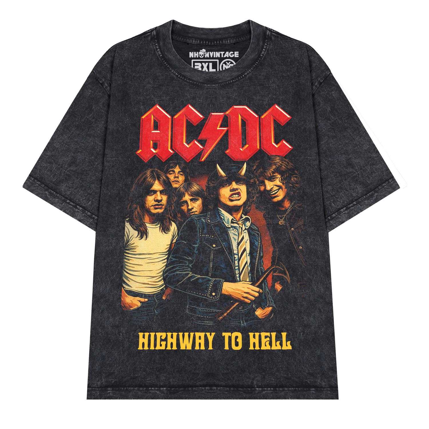 Áo thun rock vintage ACDC Highway to Hell - D42
