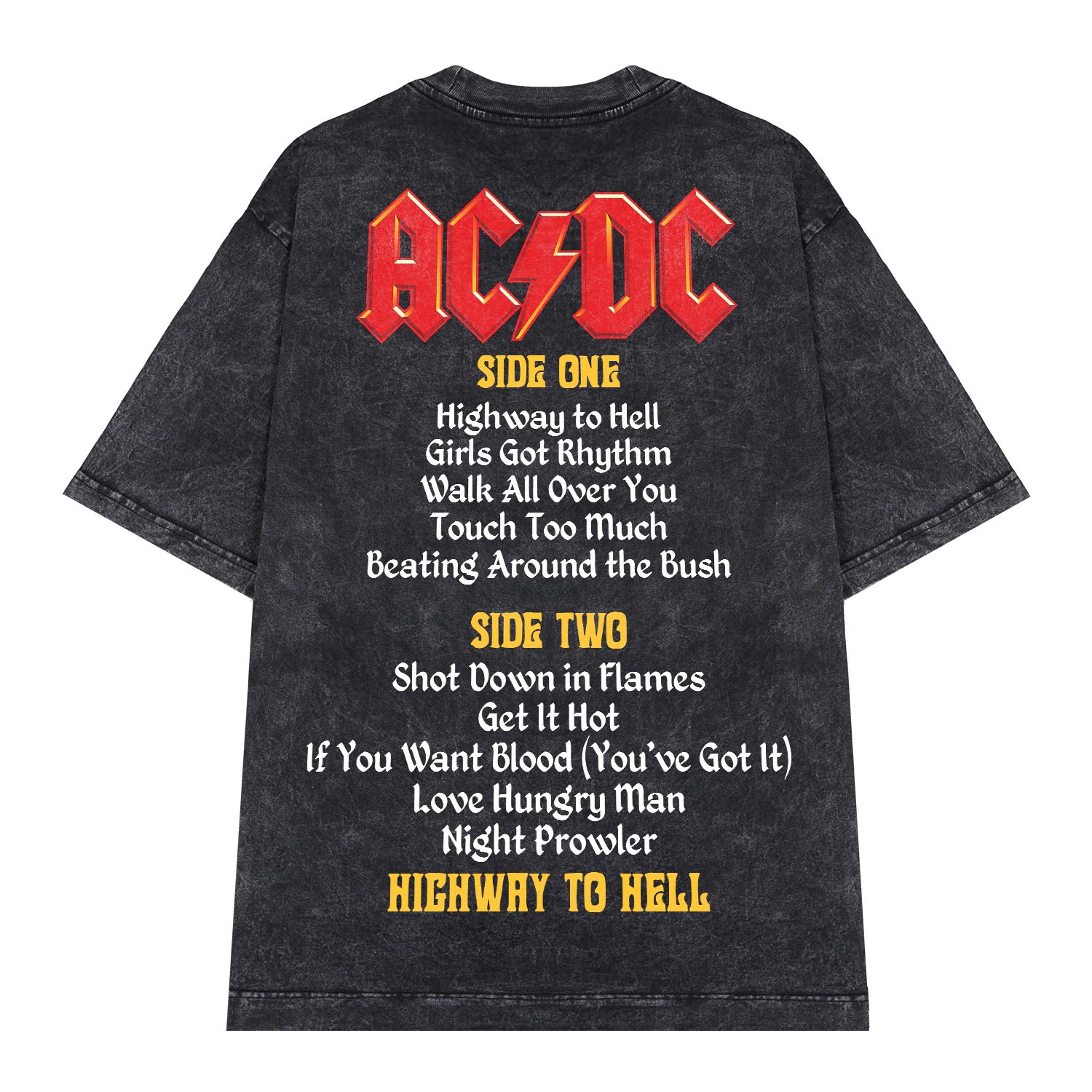 Áo thun rock vintage ACDC Highway to Hell - D42 Áo thun rock vintage ACDC Highway to Hell - D42
