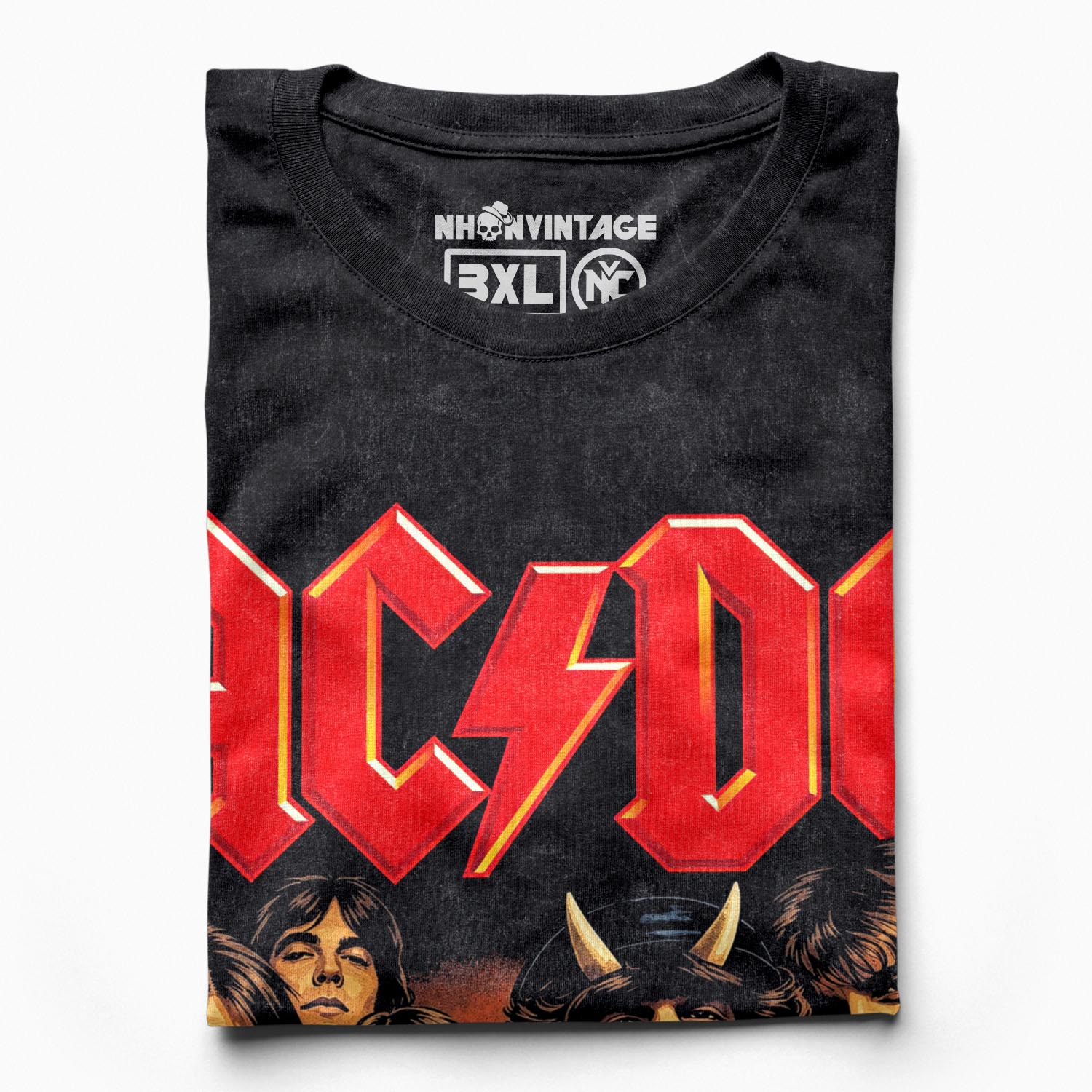 Áo thun rock vintage ACDC Highway to Hell - D42 Áo thun rock vintage ACDC Highway to Hell - D42