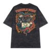 Áo thun streetwear vintage Trouble Burn – D44