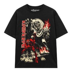 Áo thun rock vintage Iron Maiden The Beast – D45