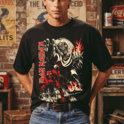 Áo thun rock vintage Iron Maiden The Beast – D45