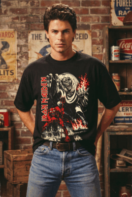 Áo thun rock vintage Iron Maiden The Beast – D45