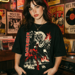 Áo thun rock vintage Iron Maiden The Beast – D45