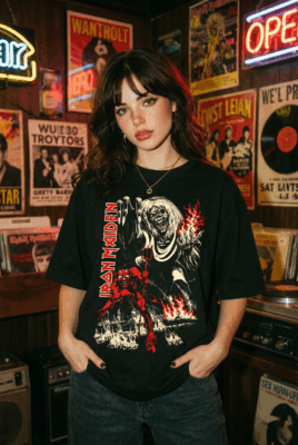 Áo thun rock vintage Iron Maiden The Beast – D45