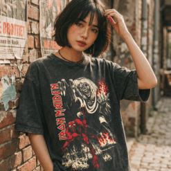 Áo thun rock vintage Iron Maiden The Beast – D45