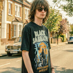 Áo thun rock vintage Black Sabbath Graveyard - B121