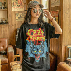 Áo thun rock vintage Ozzy The Bat – D36