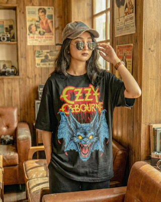 Áo thun rock vintage Ozzy The Bat – D36