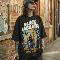 Áo thun rock vintage Black Sabbath Graveyard - B121