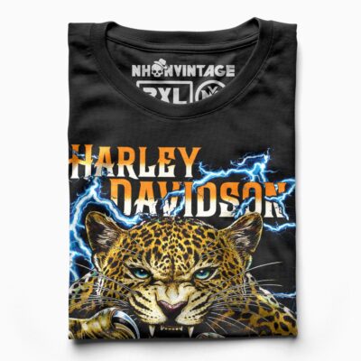 Áo thun vintage Harley Leopard Panhead – SPD10