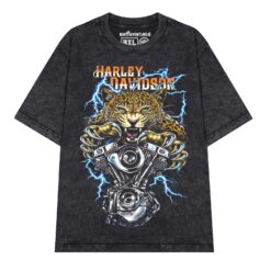Áo thun vintage Harley Leopard Panhead – SPD10