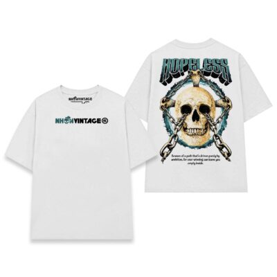Áo thun dark streetwear Hopeless Skull Chain – W18
