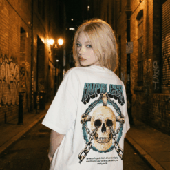Áo thun dark streetwear Hopeless Skull Chain – W18