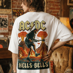 Áo thun rock vintage ACDC Hells Bells – W19