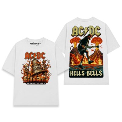 Áo thun rock vintage ACDC Hells Bells – W19