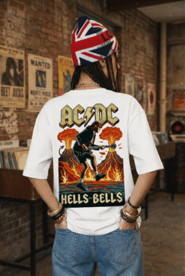 Áo thun rock vintage ACDC Hells Bells – W19