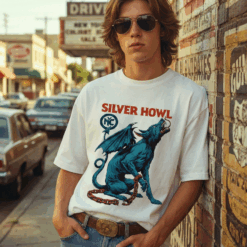 Áo thun streetwear Silver Howl – W21