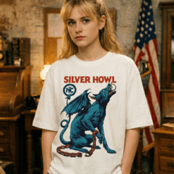 Áo thun streetwear Silver Howl – W21