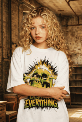 Áo thun dark streetwear Destroy Everything - W22