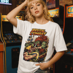 Áo thun streetwear vintage Brutal Combat – W23