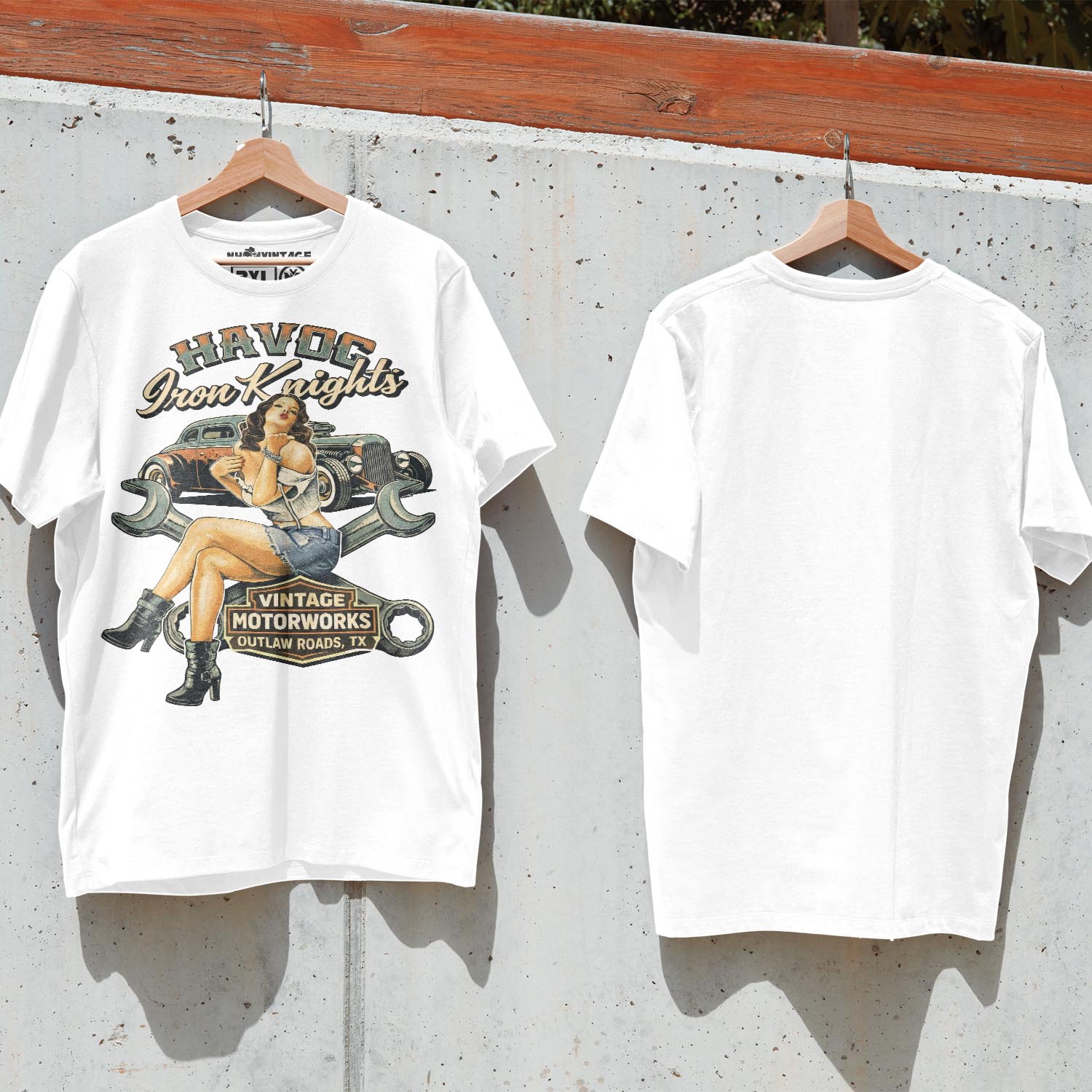 Áo thun streetwear vintage Havoc Iron Knights – W24 Áo thun streetwear vintage Havoc Iron Knights – W24