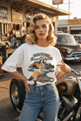 Áo thun streetwear vintage Havoc Iron Knights – W24