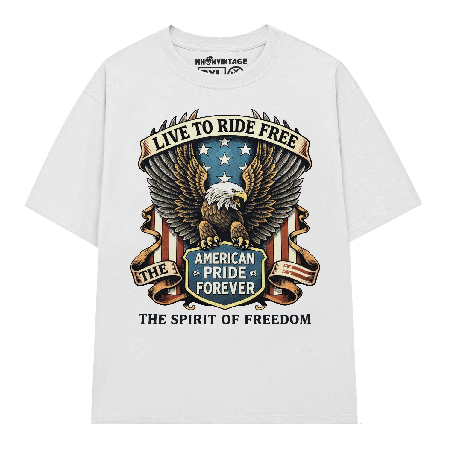 Áo thun motor streetwear The Spirit of Freedom - W26