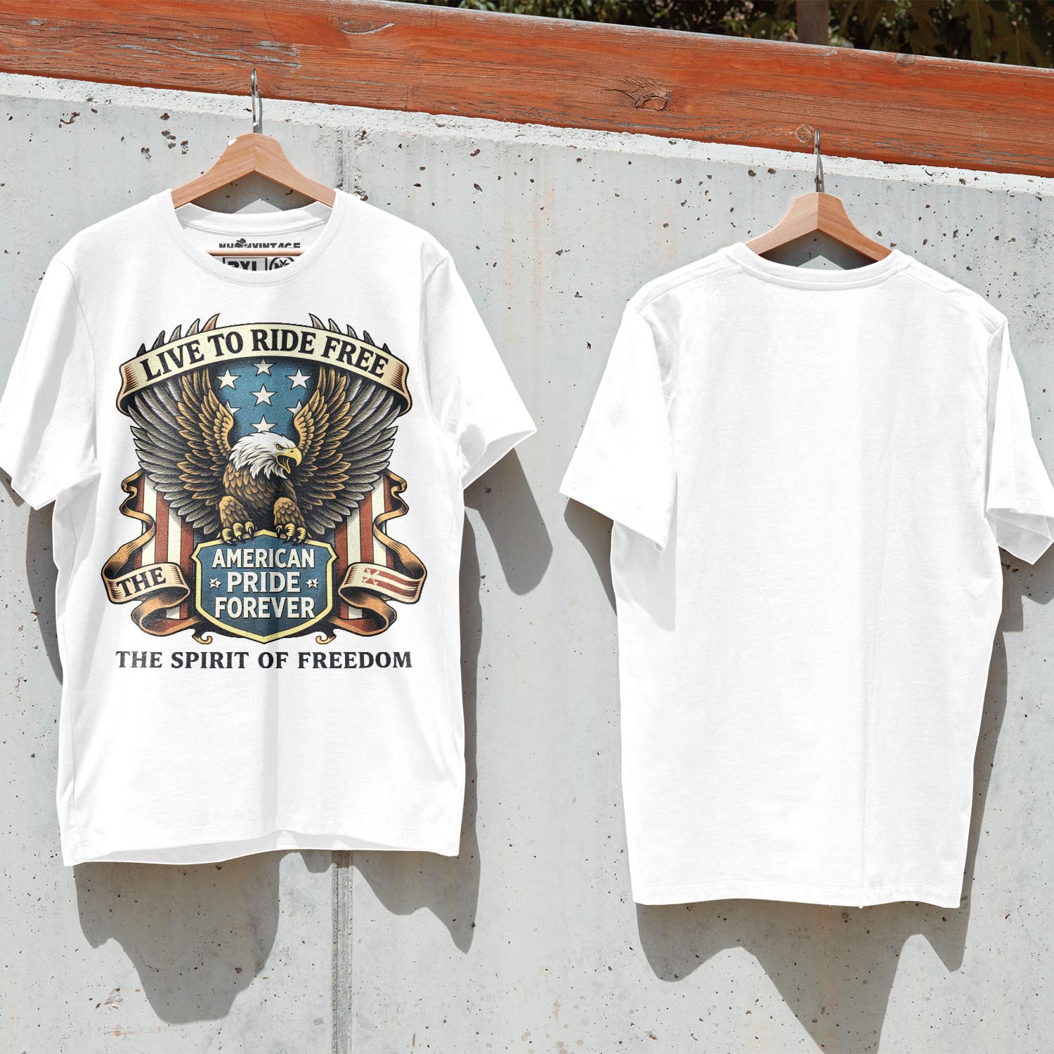 Áo thun motor streetwear The Spirit of Freedom - W26 Áo thun motor streetwear The Spirit of Freedom - W26