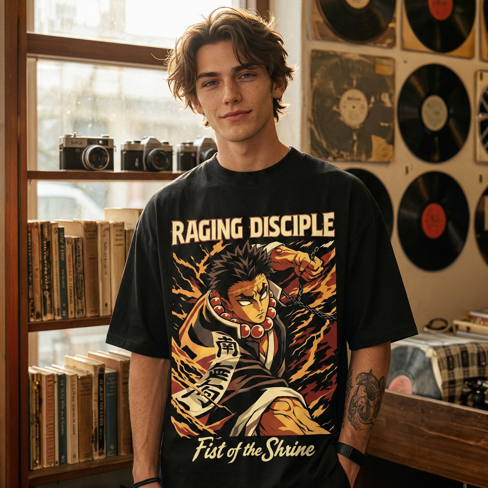 Áo thun Kimetsu no Yaiba Gyoumei Raging Disciple - SPB10 Áo thun Kimetsu no Yaiba Gyoumei Raging Disciple - SPB10