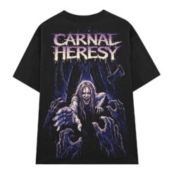Áo thun dark streetwear Carnal Heresy – B137