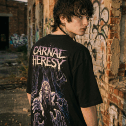 Áo thun dark streetwear Carnal Heresy – B137