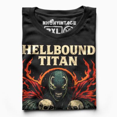 Áo thun dark streetwear Hellbound Titan Blood Oath – B139