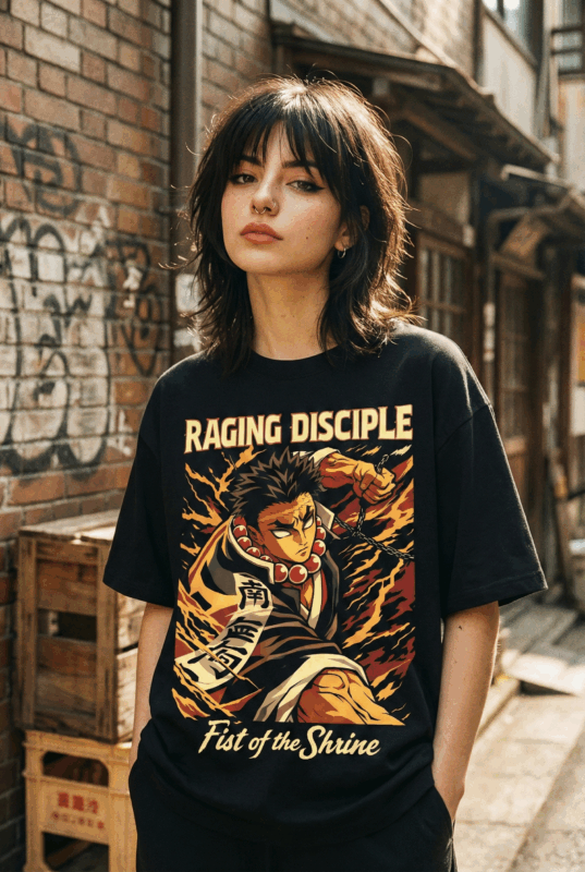 Áo thun Kimetsu no Yaiba Gyomei Raging Disciple - SPB10