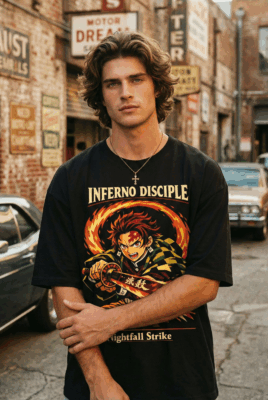 Áo thun Kimetsu no Yaiba Tanjiro Inferno Disciple – SPB11