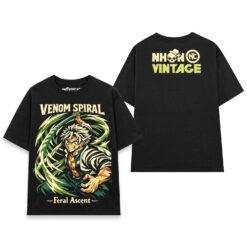 Áo thun Kimetsu no Yaiba Sanemi Venom Spiral – SPB12