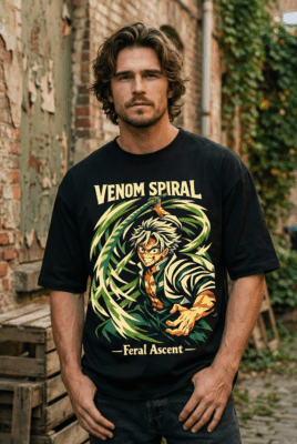 Áo thun Kimetsu no Yaiba Sanemi Venom Spiral – SPB12