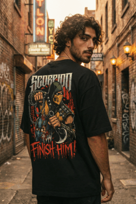 Áo thun Mortal Kombat Scorpion Finish Him – SPB13